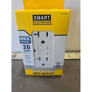 Smart Electrician 20 Amp Self Testing Gfci Outlets. White